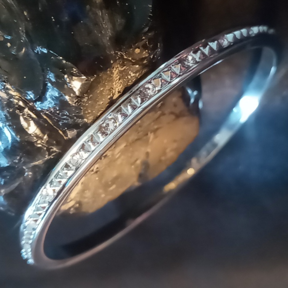 Loft studed and crystals bangle bracelet 7.5 nwot